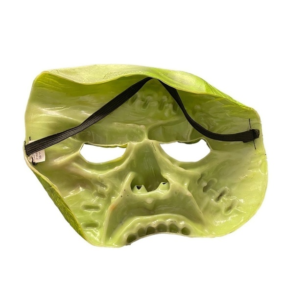 Frankenstein Halloween Monster Dimensional Rubber Face Mask Green Youth Kids - Picture 2 of 4
